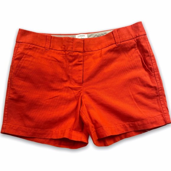 J. Crew Pants - J. Crew Cotton Canvas Flat Front Shorts size 6 Neo